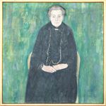 Portrait of Barbara Flöge. Mother of Emilie Flöge 1915